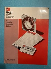Vintage BASF Magnetic Recording Tape Word Processing Brochure 1970s/80s? 6 Pages