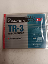 IMATATION 3M TR-3 MINICARTRIDGE PREFORMATTED NEW FOR TRAVAN TAPE DRIVE SINGLE