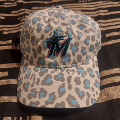 Florida Marlins Women's MLB Spotted 9twenty New Era Adjustable Hat Cap NWT