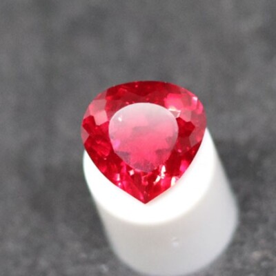 100% Natural Ruby Blood Red 9.20 CT Pear Cup Mozambique Certified
