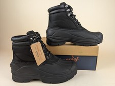 Weatherproof Vintage Joe Duck Boots Mens 8 M Black Lace Up Outdoor Shoes MWB