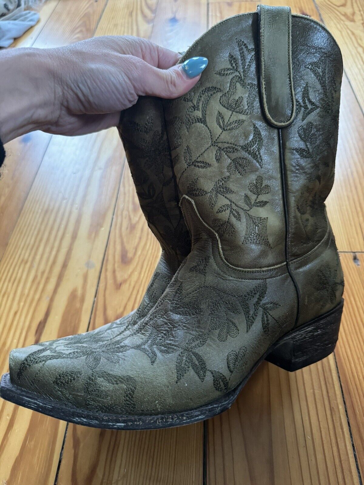 Old Gringo Green Cowgirl Western Boots 9 - image 4