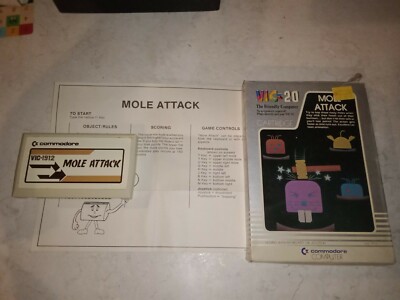 Mole Attack Commodore Vic 20 Computer Video Game Complete in Box | eBay