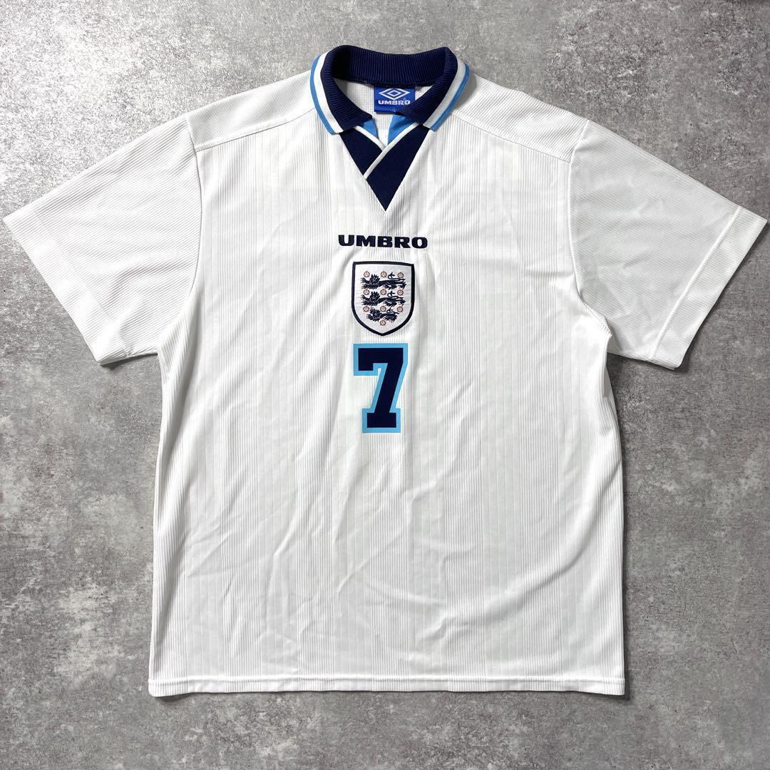 Vintage Beckham England 95-97 Home Size XL Umbro Jersey Vintage Beckham England 95-97 Home Size XL Umbro Jersey