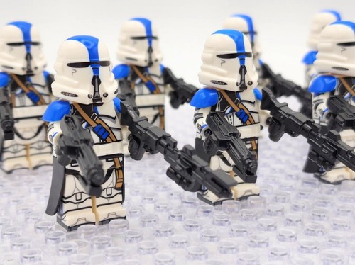 CUSTOM Star Wars 501st Airborne Clone Trooper Brick Minifigure - Picture 3 of 4