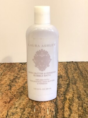 Laura Ashley She Butter & Verbena Bubble Bath 6.8 Oz New