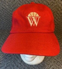 Vintage NISSUN Hat Basketball John R. Wooden Galyan’s Red Strapback Cap