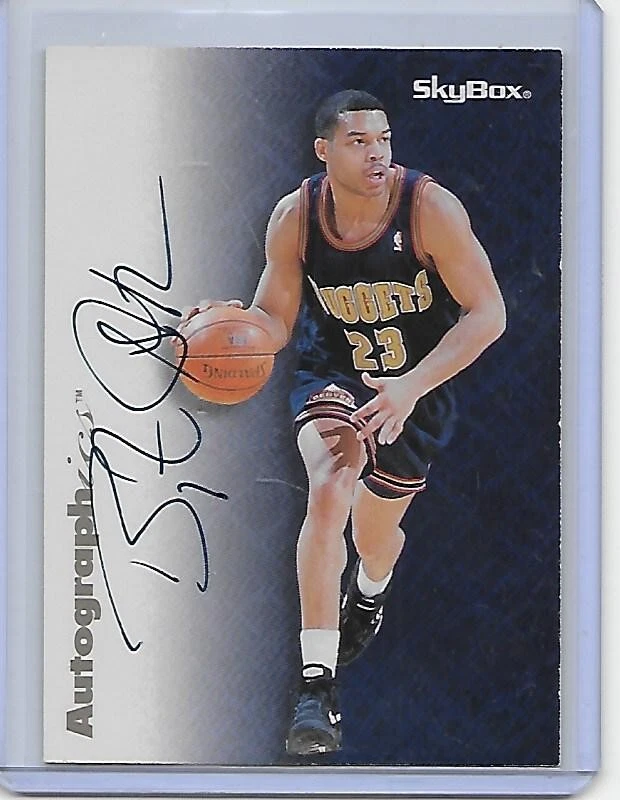 1996-97 Skybox Autographics black ink BRYANT STITH Denver Nuggets