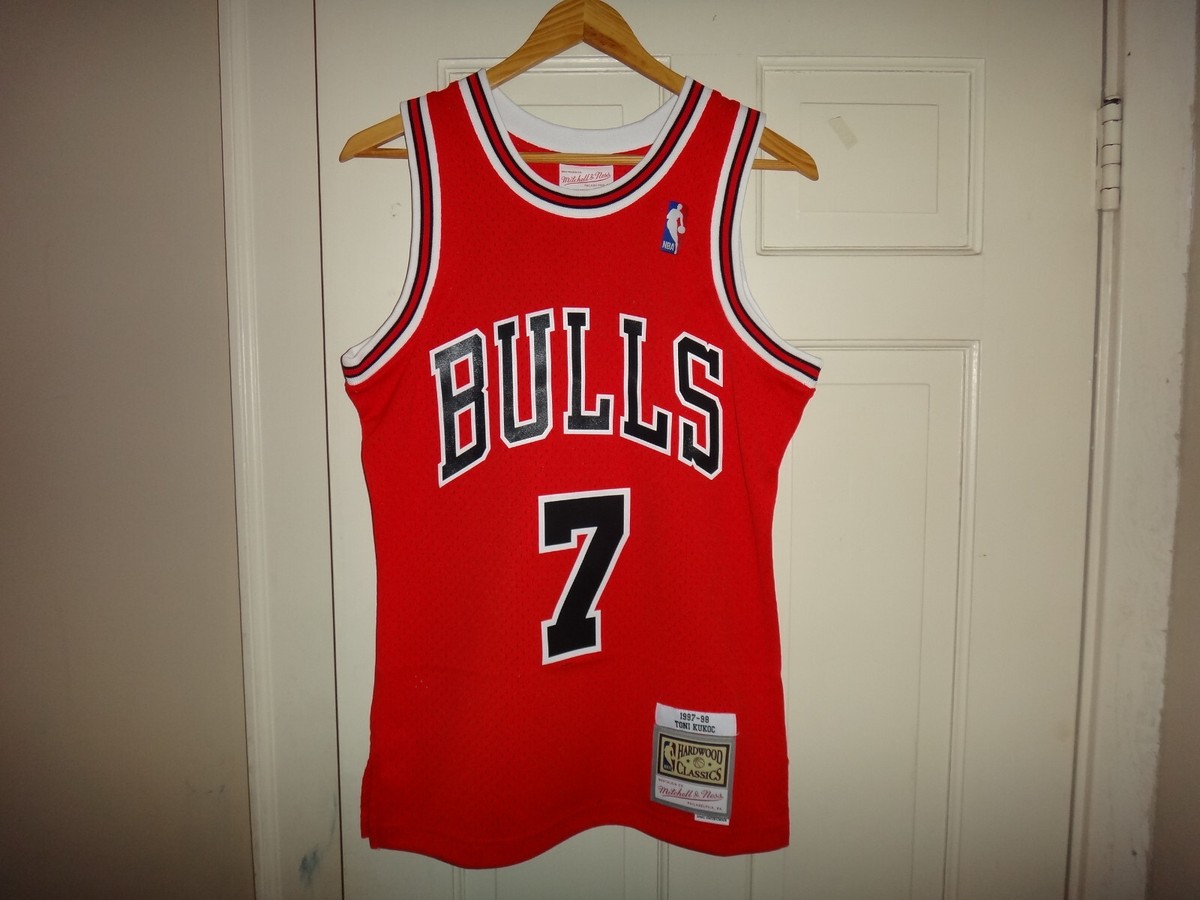 Men's Toni Kukoc 1997-98 Mitchell & Ness Chicago Bulls