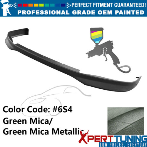 Fits 03-04 Toyota Corolla TR Style Front Bumper Lip Painted #6S4 Green Mica - Picture 1 of 5