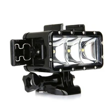 Waterproof Underwater Diving Spot Light 3 LED Mount For GoPro Hero 5 4 3 SJ4000