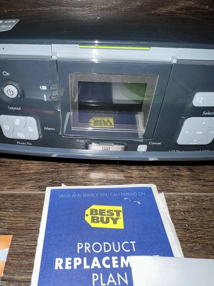 HP PhotoSmart A610 Series Photo Printer Bundle  Manual Paper UNTESTED TURNS ON