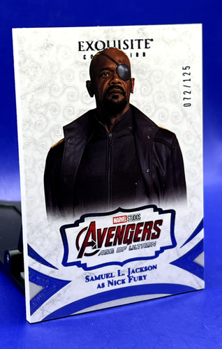 2021 UD Marvel Black Diamond 2020 Exquisit #41 Samuel L Jackson Nick Fury /125 - Bild 3 von 7