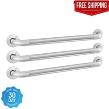 24 In. Grab Bar Combo in Polished Stainless Steel 3-Pack