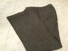 Classiques Entier Gray Wool Blend Wide Leg Slacks Size 10