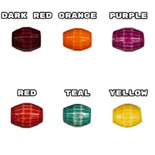 Craft County Oval Resin Beads - Jewelry Making -3 Pack Options Variety of colors