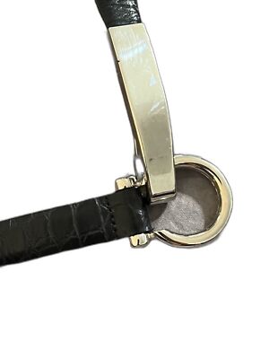 Sandy Duftler Designs Belt 34 M Embossed Leather Black  display picture 2