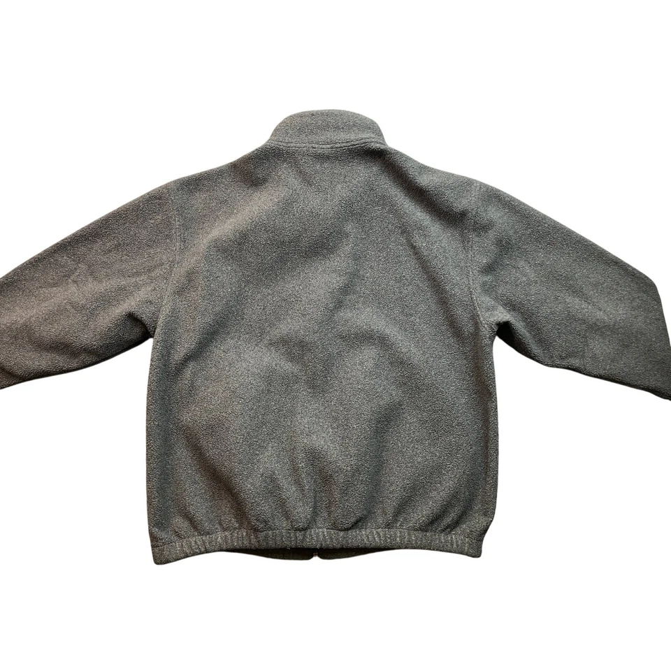 Chaqueta Parque Nacional Yellowstone Para Hombre Grande Gris Polar Cremallera Completa Exterior Foto 4 de 4