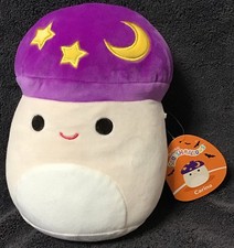 Squishmallows Carina Mushroom 8 Inch Plush Purple Moon Star Hat Halloween Toy