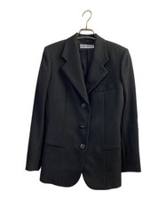 Issey Miyake Women's Tailored Jacket Black M Asymmetric Back Used