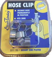 Eliza Tinsley Zinc-plated Steel Crimped 5-7mm Hose clip Pack of 8