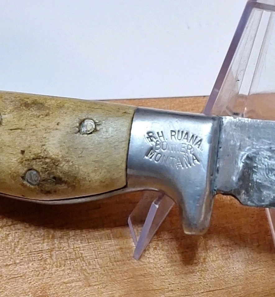 1940's RUDY RUANA 10A KNIFE SQUARE CUT RH RUANA HANDMADE BY RUDY RUANA WITH LOA - Image 3 of 4