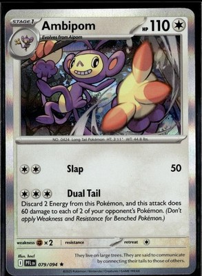 Ambipom 079/094 Rare Phantasmal Flames Pokemon Holo Near Mint