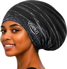 Extra Large Swim Cap for Long Hair, Braids & Dreadlocks&ndash;Waterproof Silicone S...