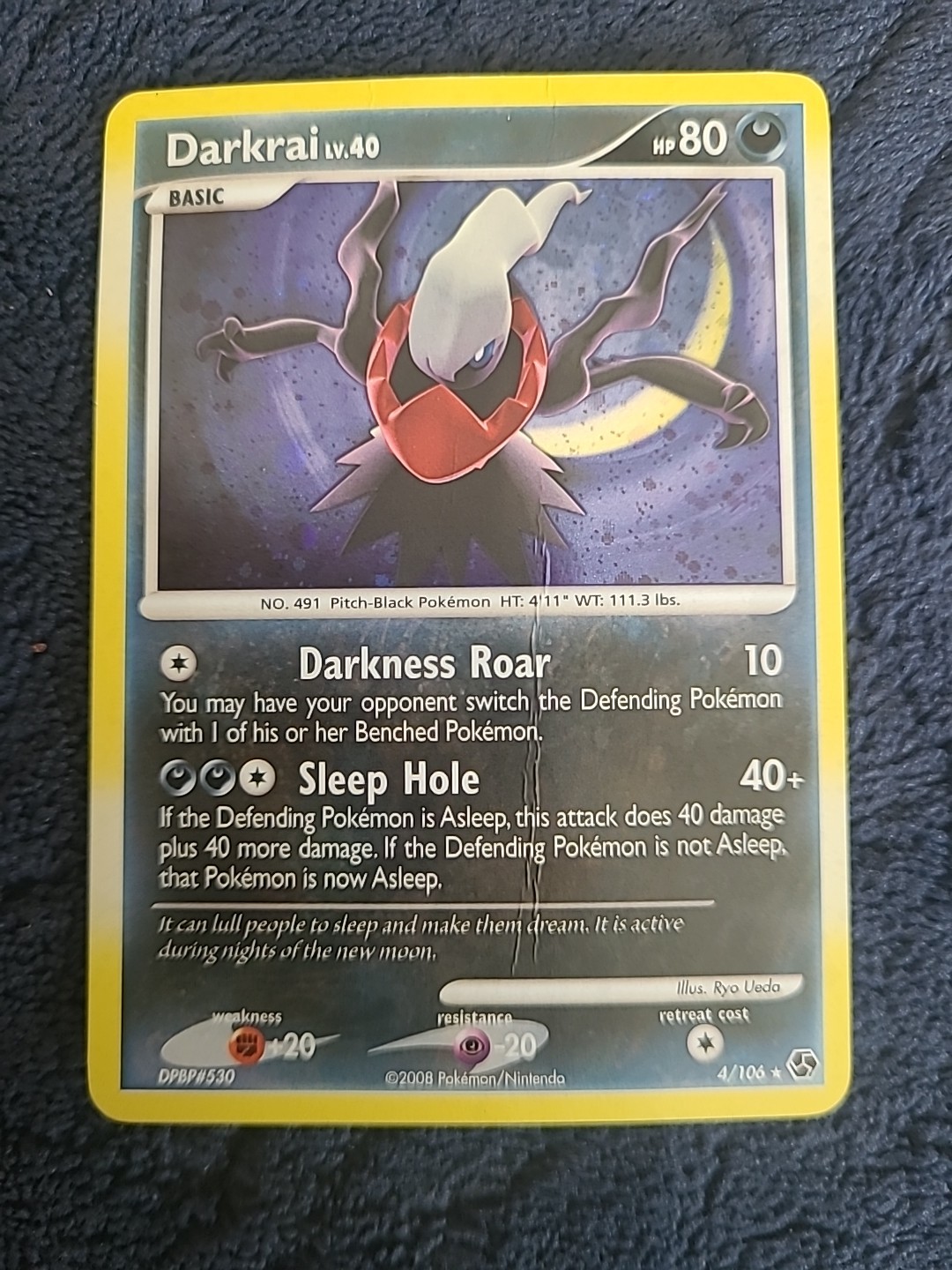 Darkrai 4/106 Great Encounters Holo Swirl!