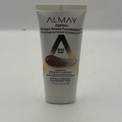 Ageless Smart Shade Foundation Skin tone Matching Technology 800 Deep 1 Fl Oz 