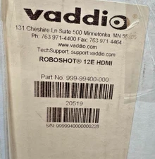 Vaddio RoboSHOT 12E 1080p PTZ Network Camera (Black) (999-99400-000) NOB