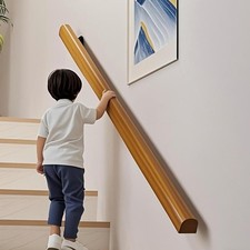 4FT Wooden Stair Railing Indoor, Wall Railings for Stairs, Hand Rails for Indoor