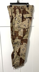 ORIGINAL DESERT STORM US CHOCOLATE CHIP CAMO TROUSERS PANTS MED - MINT UNISSUED!
