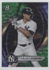 2022 Bowman Platinum Emerald Ice Foilboard 28/299 Giancarlo Stanton #61 0g7