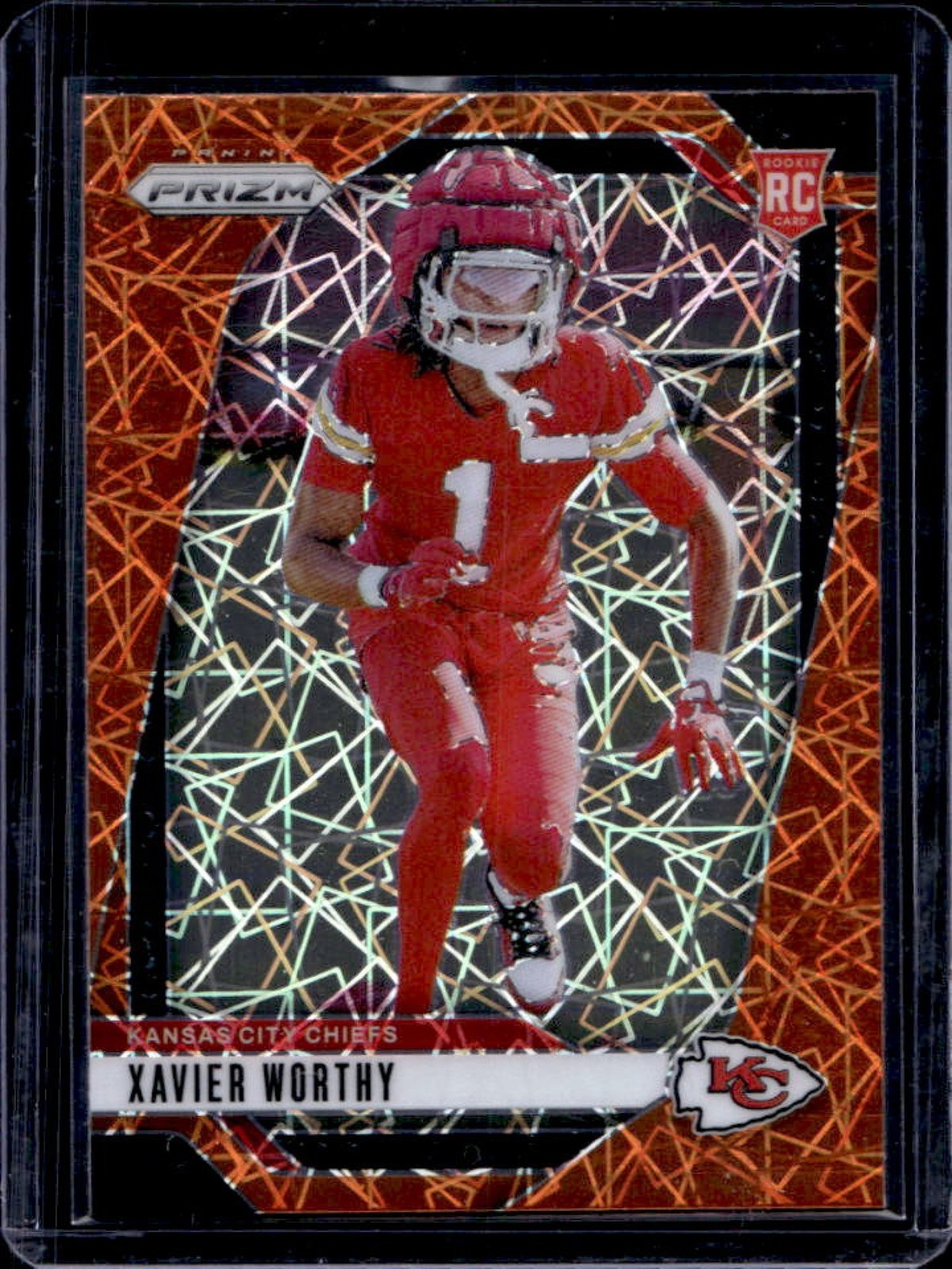 2024 Panini Prizm Xavier Worthy RC Lazer Rookie #399 Chiefs