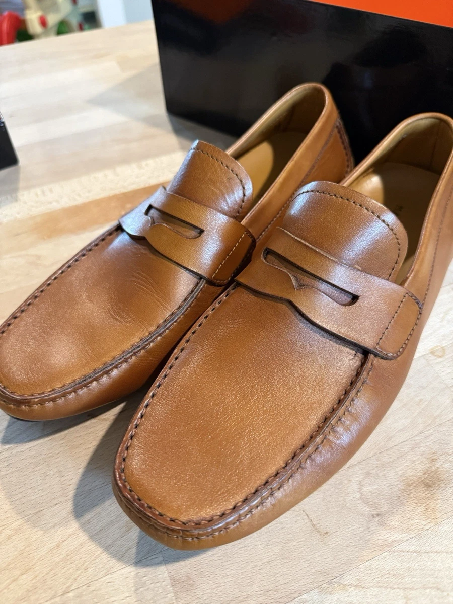 Magnanni 15804 Mens Size 11 Cognac Brown Leather Horsebit Loafers Made Spain Magnanni M Solid Dress Shoes for Men for sale | eBay main image 3