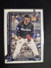 2025 Topps #371 Edward Cabrera Miami Marlins