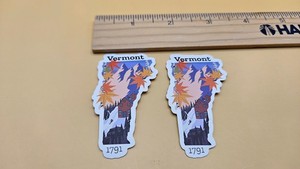 State of Vermont Stickers - 2 Each - Use on Toolbox, Laptop, Car, etc.