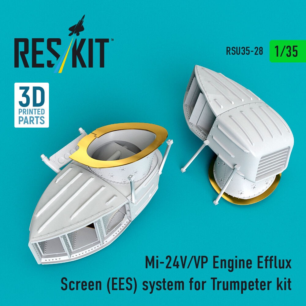 ResKit RSU35-0028 1:35 Mi-24 V/VP Engine Efflux Screen EES Kit Resin Accessory