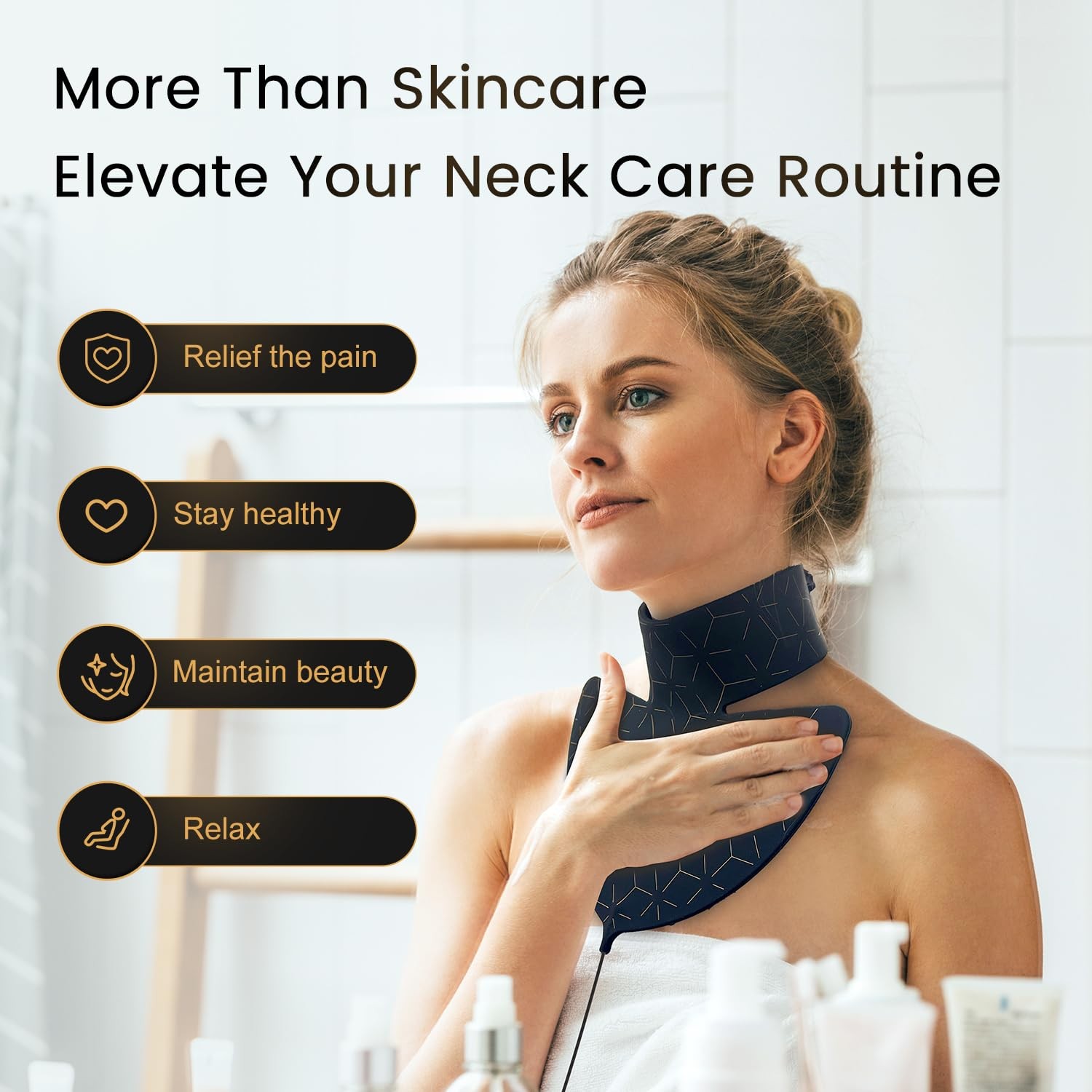 LED face Mask, Skin Light Therapy Mask, Infrared Light Treatment, Photon Mask...