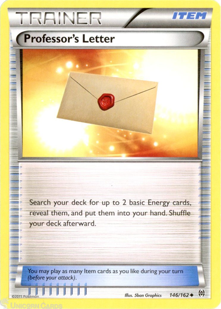 Professor's Letter 146/162 : Uncommon Mint/Near Mint Pokemon Card : XY08: BREAKt