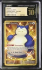 PRISTINE CGC 10 SNORLAX 224 CHILLING REIGN GOLD SECRET RARE SWORD SHIELD POKEMON