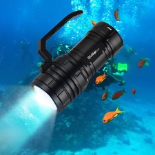 Wurkkos Diving Flashlight DL06 Max 15000 Lumen Scuba Dive Light, 100&deg;Beam A