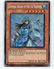 General Raiho of the Ice Barrier #HA04-EN025 Secret Rare Yugioh Card