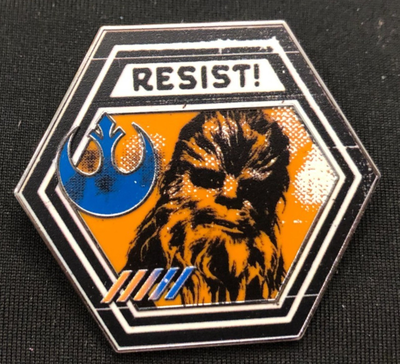 Disney pin 178829 Chewbacca Resist Star Wars Galaxy's Edge Chewy wookie
