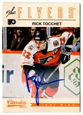 2012-13 Panini Classics Signatures Autographs Rick Tocchet Auto Philadelphia