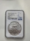 2020 (P) SILVER EAGLE NGC MS70 EARLY RELEASE EMERGENCY ISSUE PHILADELPHIA MINT