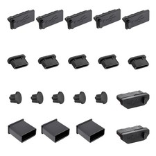 USB Port Caps, Silicone Anti Dust Cover Port Protection Plug for USB Type-C, ...