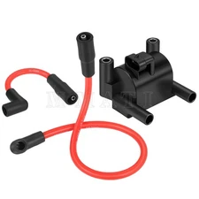 Ignition Coil & Spark Plug wire Cap For FXDL Dyna Low Rider 2012-2017