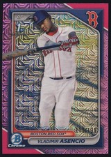 2024 MLB Bowman Chrome Mega Box BB Pink Mojo Refractor Vladimir Asencio RC /199
